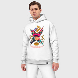 Мужской костюм оверсайз One Piece Chopper Tony Tony, цвет: белый — фото 2