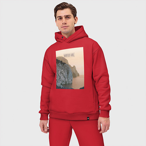 Мужской костюм оверсайз Горная душа / Красный – фото 3