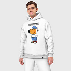Мужской костюм оверсайз Chill guy smart, цвет: белый — фото 2
