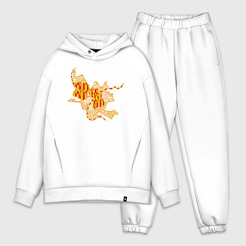 Мужской костюм оверсайз Омск / Белый – фото 1