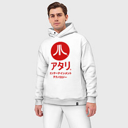 Мужской костюм оверсайз Atari japan logo, цвет: белый — фото 2