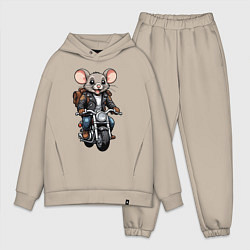 Мужской костюм оверсайз Biker mice, цвет: миндальный