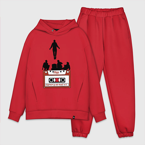 Мужской костюм оверсайз Очень странные дела - Макс / Красный – фото 1