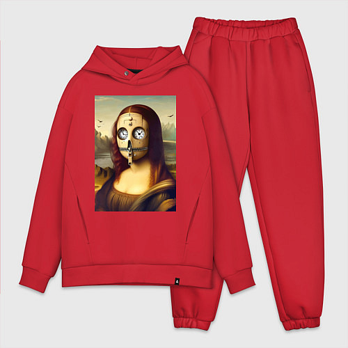 Мужской костюм оверсайз Mona Lisa in a mask - steampunk / Красный – фото 1