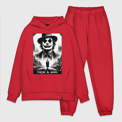 Мужской костюм оверсайз Movie Joker - folie a deux meme / Красный – фото 1