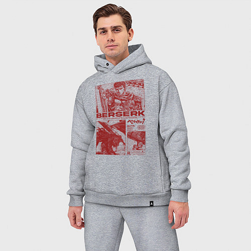Мужской костюм оверсайз Аниме Берсерк / Меланж – фото 3