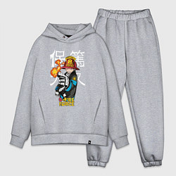 Мужской костюм оверсайз Пламенная бригада пожарных Синра Кусакабэ гг, цвет: меланж