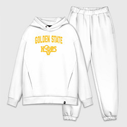 Мужской костюм оверсайз Golden State hoops, цвет: белый