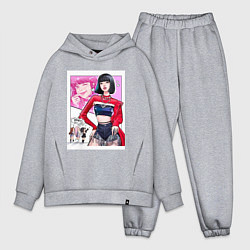 Мужской костюм оверсайз Blackpink - Lisa, цвет: меланж