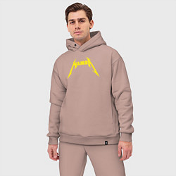 Мужской костюм оверсайз Mamba basketball, цвет: пыльно-розовый — фото 2