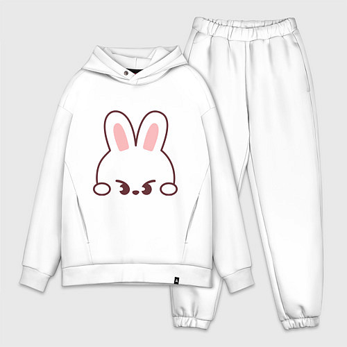 Мужской костюм оверсайз Mischievous Leebit / Белый – фото 1