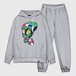 Мужской костюм оверсайз Пришелец в кино, цвет: меланж