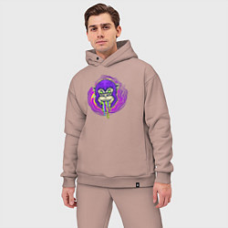 Мужской костюм оверсайз Purple monkey, цвет: пыльно-розовый — фото 2