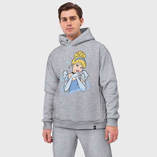 Мужской костюм оверсайз Золушка - big pictures / Меланж – фото 3