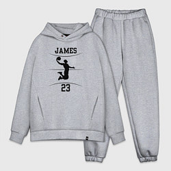 Мужской костюм оверсайз James 23, цвет: меланж