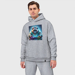 Мужской костюм оверсайз Hippo - esports player, цвет: меланж — фото 2
