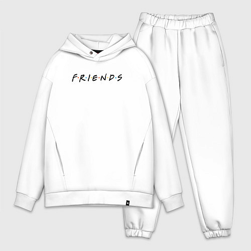 Мужской костюм оверсайз Friends / Белый – фото 1