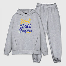 Мужской костюм оверсайз Golden State back to back, цвет: меланж