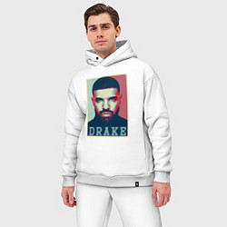 Мужской костюм оверсайз Drake, цвет: белый — фото 2