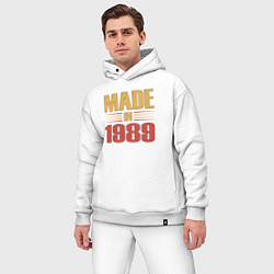 Мужской костюм оверсайз Сделано в 1989 сепия, цвет: белый — фото 2