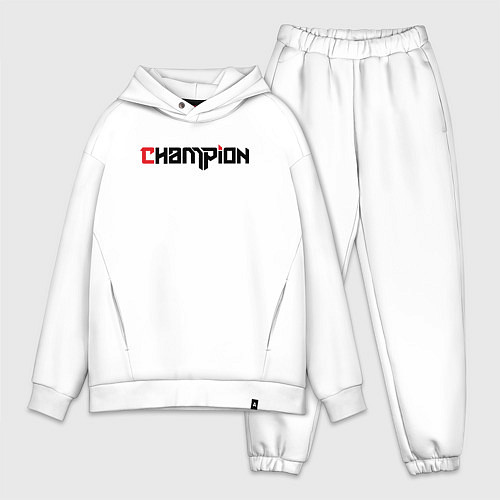 Мужской костюм оверсайз Champion / Белый – фото 1