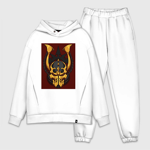 Мужской костюм оверсайз Black Legion Insignia / Белый – фото 1