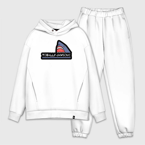 Мужской костюм оверсайз Совершенно потрясающий / Белый – фото 1