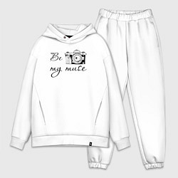 Мужской костюм оверсайз Муза фотографа, цвет: белый