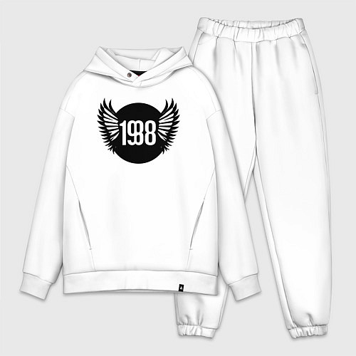 Мужской костюм оверсайз Крылатый 1988 / Белый – фото 1