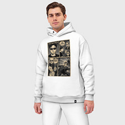 Мужской костюм оверсайз The matrix, цвет: белый — фото 2