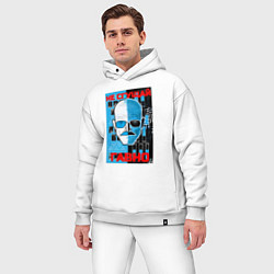 Мужской костюм оверсайз Не сгущай гавно, цвет: белый — фото 2