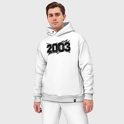 Мужской костюм оверсайз Энергия 2003, цвет: белый — фото 2