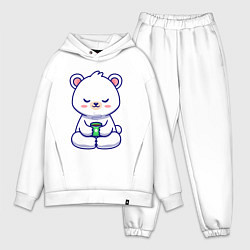 Мужской костюм оверсайз Мишка на кофейном релаксе