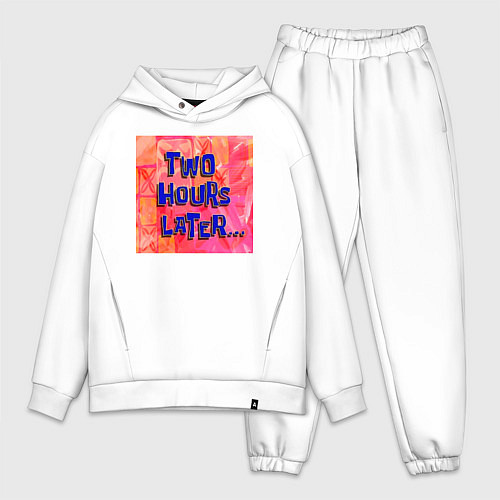 Мужской костюм оверсайз 2 часа спустя / Белый – фото 1
