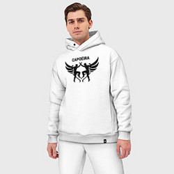 Мужской костюм оверсайз Капоэйра танец с крыльями, цвет: белый — фото 2