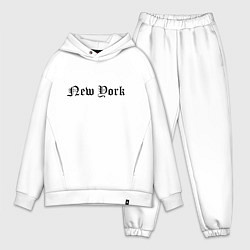 Мужской костюм оверсайз New York - USA metropolis, цвет: белый