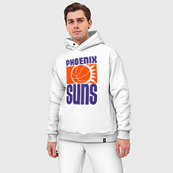 Мужской костюм оверсайз Phoenix Suns team, цвет: белый — фото 2