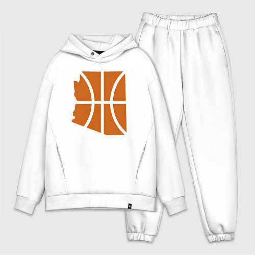 Мужской костюм оверсайз Arizona - Phoenix Suns / Белый – фото 1