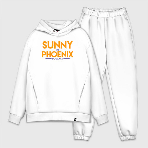 Мужской костюм оверсайз Sunny in Phoenix / Белый – фото 1
