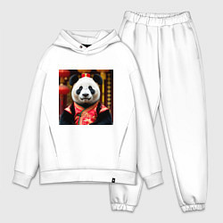 Мужской костюм оверсайз Императорская панда, цвет: белый