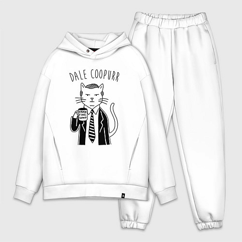Мужской костюм оверсайз Dale Coopurr / Белый – фото 1