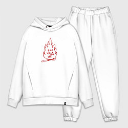 Мужской костюм оверсайз Fire Walk With Me, цвет: белый