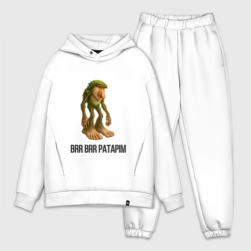 Мужской костюм оверсайз Brr Brr Patapim Brainrot / Белый – фото 1