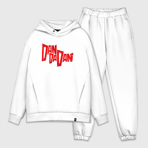 Мужской костюм оверсайз Dandadan - logotype / Белый – фото 1