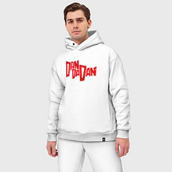 Мужской костюм оверсайз Dandadan - logotype, цвет: белый — фото 2