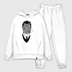 Мужской костюм оверсайз Человек-загадка, цвет: белый