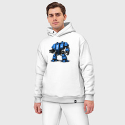 Мужской костюм оверсайз Боевая шагающая машина Дредноут, цвет: белый — фото 2