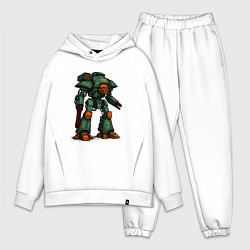 Мужской костюм оверсайз Имперский мощный титан, цвет: белый