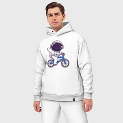 Мужской костюм оверсайз Space bike, цвет: белый — фото 2
