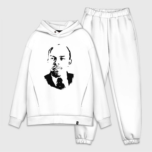 Мужской костюм оверсайз Lenin USSR / Белый – фото 1